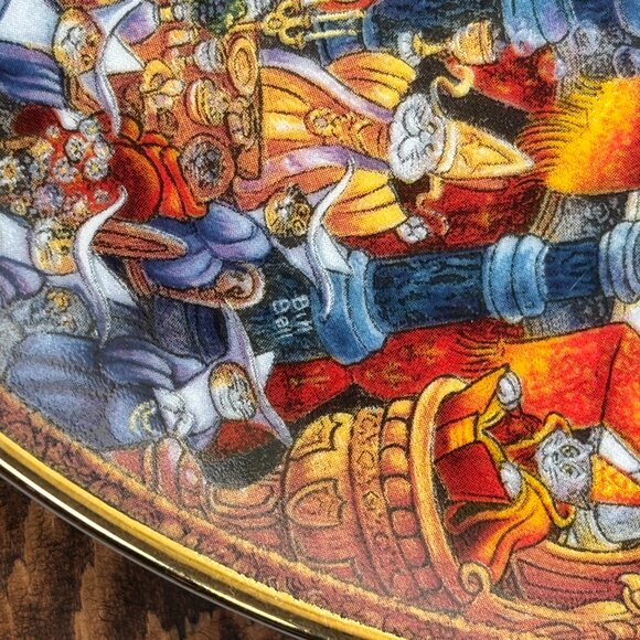 Bill Bell Holy Cats Collectors Plate 24k Rim Certificate of Authenticity and Box - Picture 3 of 8